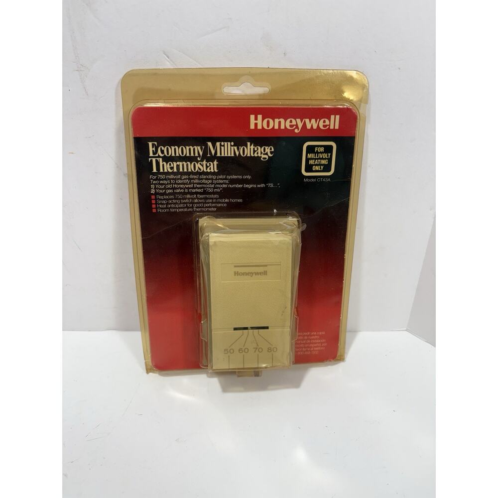 Honeywell CT43A Heat Cool Standard‎ Economy Millivoltage Thermostat - Yellowing*
